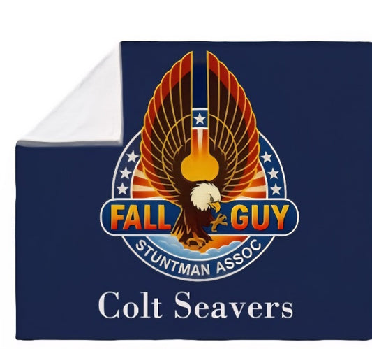 Fall Guy Fleece Throw Blanket